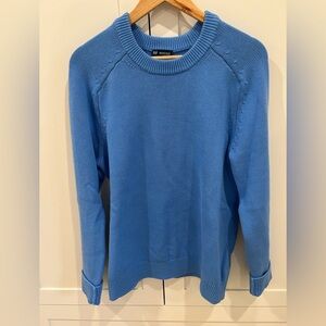 GAP Men's Vibrant Blue Crewneck Sweater